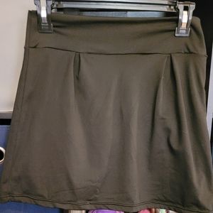Black Skort Mini Skirt